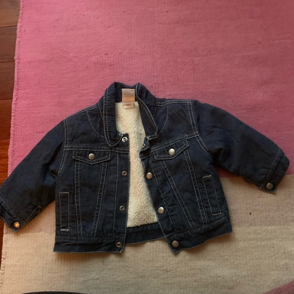 baby sherpa denim jacket